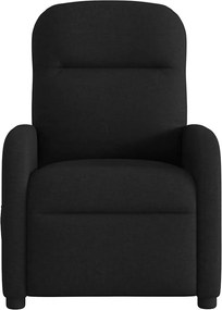 vidaXL Πολυθρόνα Ανακλινόμενη Ηλεκτρική Μαύρη Υφασμάτινη