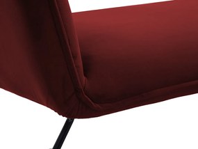 Ανάκλινδρο Concept 55 177, Κόκκινο, 83x69x124cm, Ταπισερί, Πόδια: Μέταλλο | Epipla1.gr