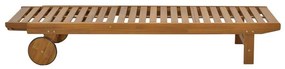 Ξαπλώστρα Weylar ξύλο ακακίας φυσικό 60x193x30εκ 60x193x30 εκ.
