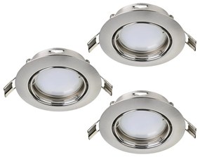 Φωτιστικό Χωνευτό Eglo 94408 PENETO Νίκελ ματ (Nickel Mat- Satin) 3000K
