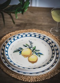 Service Plate Set (6 Pieces) ODL0004 Yellow