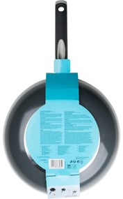 Ταψί Wok Tasty 678535, 28 cm, Μαλακή λαβή, Αλουμίνιο, Αντικολλητική επίστρωση, Γκρι