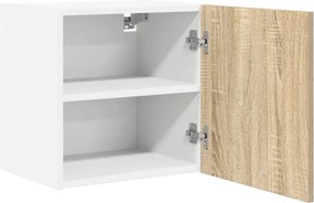 vidaXL Κρεμαστό ντουλάπι Σομόνα Δρυς και Λευκό 40 x 31 x 40 εκ.