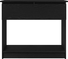 vidaXL Τραπέζι κονσόλας με συρτάρια Μαύρο 85,5x38,5x74,5 cm