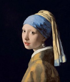 Jan (1632-75) Vermeer - Εκτύπωση έργου τέχνης Girl with a Pearl Earring, c.1665-6, (35 x 40 cm)