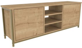 Έπιπλο Tηλεόρασης Otis 322RTC2271 140x35,3x50,8cm Gold-Oak