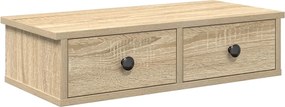 vidaXL Ράφι τοίχου με συρτάρια Δρυς sonoma 60x28x15 cm