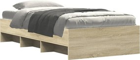 vidaXL Πλαίσιο Κρεβατιού Χωρ. Στρώμα Sonoma Δρυς 75x190εκ Επεξ. Ξύλο