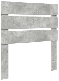 vidaXL Κεφαλάρι Σκυρόδεμα Γκρι 80 cm Επεξεργασμένο ξύλο