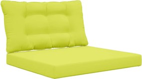 vidaXL Μαξιλάρι Καναπέ Εξωτερικού Χώρου 2 pcs Πράσινο Πολυεστέρας