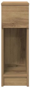 vidaXL Κομοδίνο με συρτάρι Αρτισιανή Δρυς 20x36x60 εκ.