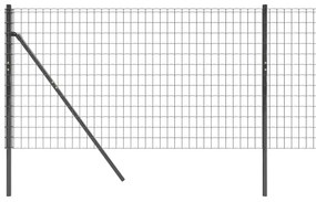 vidaXL Συρματόπλεγμα Περίφραξης Ανθρακί 0,8 x 10 μ. από Γαλβαν. Ατσάλι