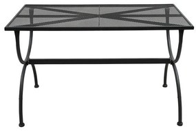 Τραπέζι 191025 Fylliana Μεταλλικό Γκρί 140x80x72 εκ. 140x80x72 εκ.