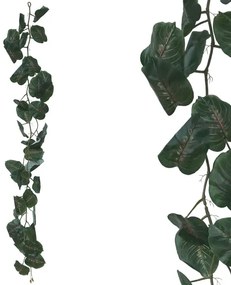 MarHome ΓΙΡΛΑΝΤΑ REAL TOUCH ΠΟΘΟΣ ΠΡΑΣΙΝΟ-ΚΟΚΚΙΝΟ - Υ170cm 50/100ΚΙΒ  00-23338-2