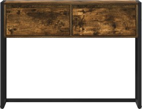 vidaXL End Table Καπνιστό Δρύς 100 x 36 x 75 εκ. Επεξεργασμένο ξύλο