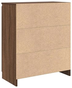 Συρταριέρα με Συρτάρια καφέ δρυς 71x35x84 εκ. Επεξ. Ξύλο - Καφέ