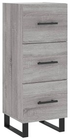 vidaXL Μπουφές Sonoma Γκρι 34,5 x 34 x 180 εκ. από Επεξεργασμένο Ξύλο