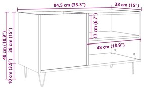 ΔΙΣΚΟΘΗΚΗ ΔΡΥΣ ΤΕΧΝΙΤΗΣ 84,5X38X48 ΕΚ. ΑΠΟ ΕΠΕΞΕΡΓΑΣΜΕΝΟ ΞΥΛΟ 857243