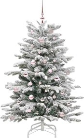 vidaXL Τεχνητό Χριστουγεννιάτικο Δέντρο με Άξονα Λευκό 150 cm