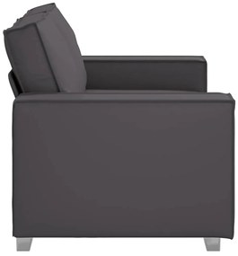 vidaXL Καναπές Loveseat 160 εκ με μαξιλάρι Γκρι Τεχνητό δέρμα