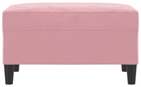 vidaXL Υποπόδιο Ροζ 70x55x41 εκ. Βελούδινο