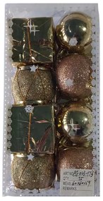 Σετ Χριστουγεννιάτικα στολίδια - 6cm - 16pcs - 231733-231733