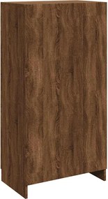 vidaXL Παπουτσοθήκη Καφέ Δρυς 55x35x108 εκ. από Τεχνητό Ξύλο