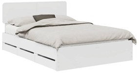 vidaXL Σκελετός Κρεβατιού Λευκό 160 x 200 cm Μηχανήματος Ξύλο