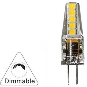 Adeleq Λάμπα Led Σιλικόνης Smd G4 2.5W 12Vac/Dc Ντιμαριζόμενο Ψυχρό 13-092509