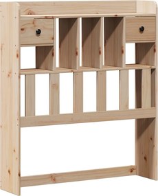 vidaXL Κρεβάτι Βιβλιοθήκη Χωρίς Στρώμα 75x190 εκ Μασίφ Ξύλο Πεύκο