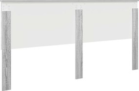 vidaXL Κεφαλάρι με κεφαλάρι Γκρίζο Σονομα 200 cm Επεξεργασμένο ξύλο