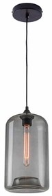Φωτιστικό Οροφής Μονόφωτο Zambelis 14101 Smoked Grey