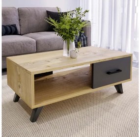 Τραπεζάκι σαλονιού Gilbert Megapap από μελαμίνη sapphire oak - ανθρακί 90x45x35εκ. GP041-0047,1-GP041-0047,1-Ανθρακί GP041-0047,1