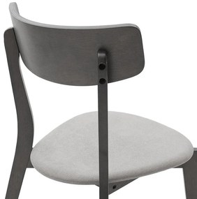 Tραπεζαρία Benson - Toto σετ 5τμχ rustic grey - ύφασμα grey 80x80x75εκ