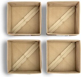 Κουτιά Αποθήκευσης (Σετ 4τμχ) Easy Home Non Woven