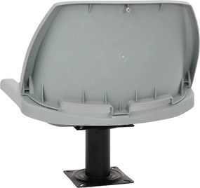 vidaXL Κάθισμα Σκάφους Πτυσσόμ. 2 τεμ. Γκρι 48x51x41 εκ Χωρίς Μαξιλάρι