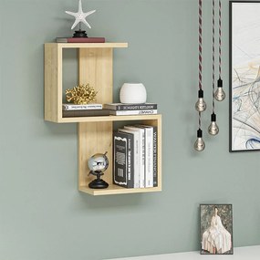 Megapap Ραφιέρα Τοίχου Octa Sapphire Oak 45x16,4x60εκ.