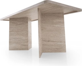 Τραπέζι Τραπεζαρίας Τραβερτίνη LOFT 180x90x77