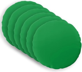 vidaXL Κάλυμμα Μαξιλαριού 6 pcs HEERLEN Πράσινο Ø 30 cm Πολυεστέρας