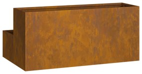vidaXL Γλάστρα Κήπου 2-Επίπεδη 100x60x45 εκ Φθαρτό Ατσάλι