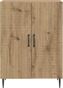 vidaXL Πλαϊνό γραφείο Artisan Δρυς 66 x 34,5 x 89,5 εκ
