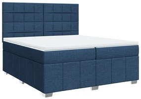 ΚΡΕΒΑΤΙ BOXSPRING ΜΕ ΣΤΡΩΜΑ ΜΠΛΕ 200X200 ΕΚ. ΥΦΑΣΜΑΤΙΝΟ 3294081