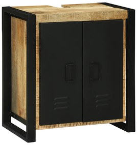 vidaXL Μονάδα Νιπτήρα 55x35x60 εκ. Μασίφ Ξύλο Ακατέργαστο Μάνγκο
