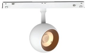 Σποτ Led Eiva VK/04608/TR/DA/75/W-TB/W Για Μαγνητική Ράγα Λεπτή 48V Dali 3000K 1220lm 12W 24° CRI>90 ø7.5cm IP20 White VKLed