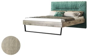 Intrahome Κρεβάτι "JARDIN" διπλό σε χρώμα σταχτί 160x200 Intrahomesa-00652397