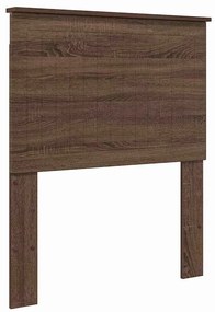 vidaXL Κεφαλάρι με κεφαλάρι Καφέ δρυς 80 cm Επεξεργασμένο ξύλο