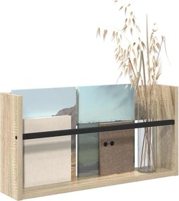 vidaXL Ράφι Περιοδικών Δρύς Sonoma 60 x 12 x 30 εκ Επεξεργασμένο ξύλο