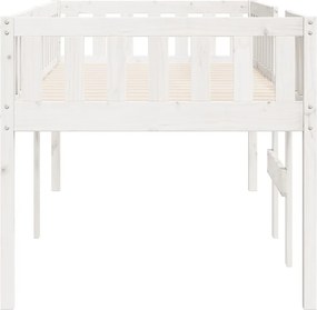 vidaXL Κρεβάτι Παιδικό Χωρίς Στρώμα Καφέ Κεριού 75x190 εκ Μασίφ Πεύκο