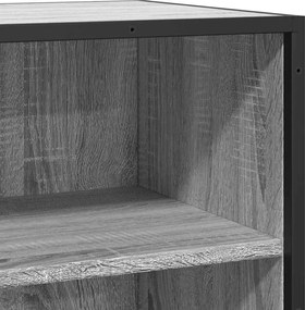 vidaXL Ραφιέρα Γκρι Sonoma 35,5x35x76 εκ. Επεξ. Ξύλο + Μέταλλο