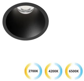 Σποτ Φωτιστικό Χωνευτό Στρογγυλό LED 10W IP20 72mm Dylan Viokef-4311201-Μαύρο 4311201